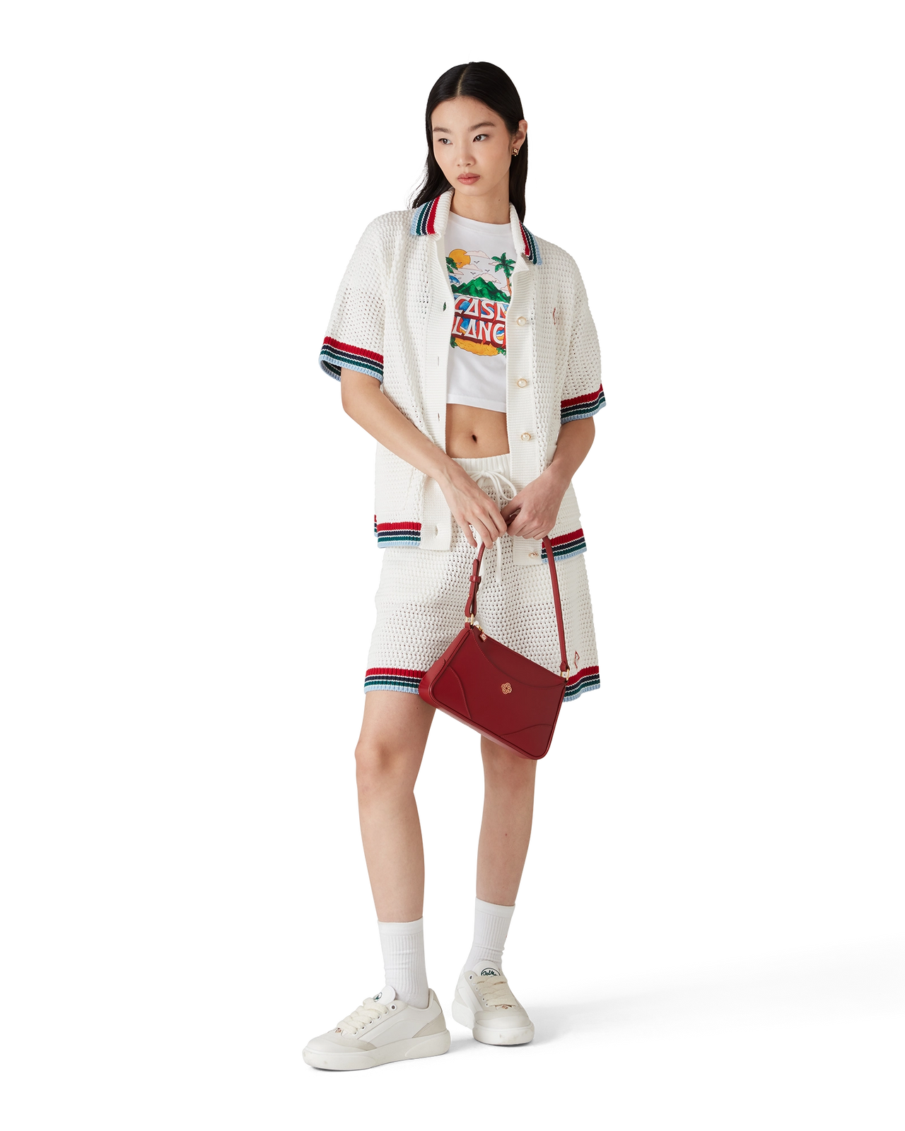 CASABLANCA - gothic crochet shirt