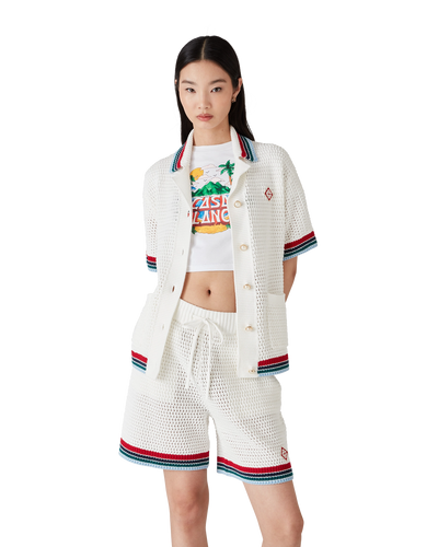CASABLANCA - gothic crochet shirt