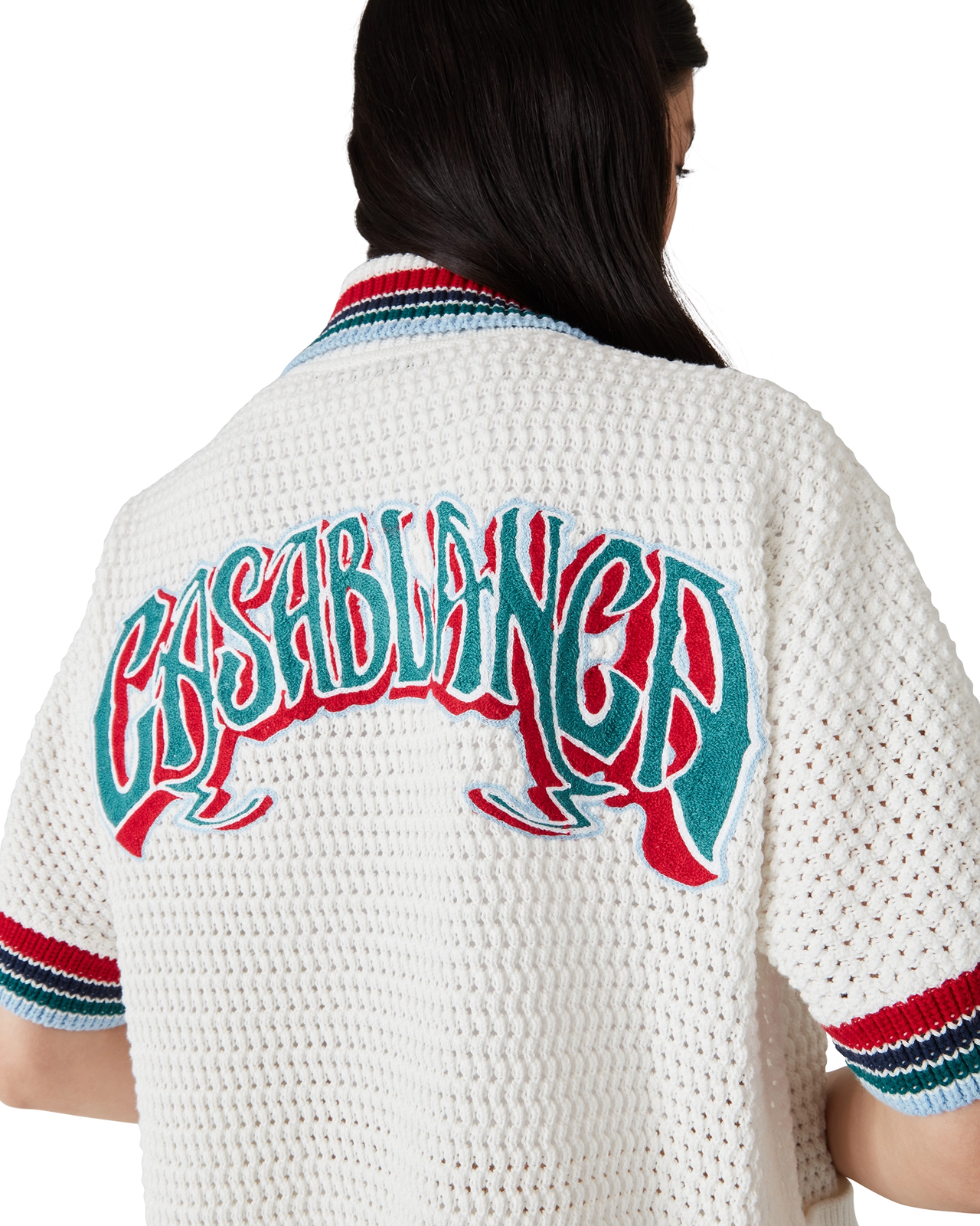 CASABLANCA - gothic crochet shirt