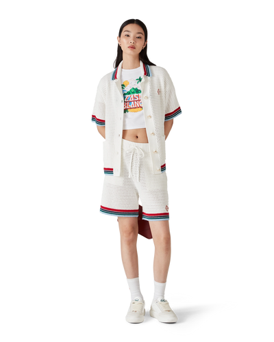 CASABLANCA - gothic crochet shorts