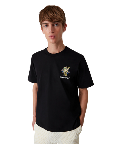 CASABLANCA - T-SHIRT DIAMOND COLUMN NOIR