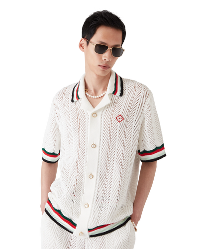 CASABLANCA  - Chemise à crochet "Montagne ondulée"