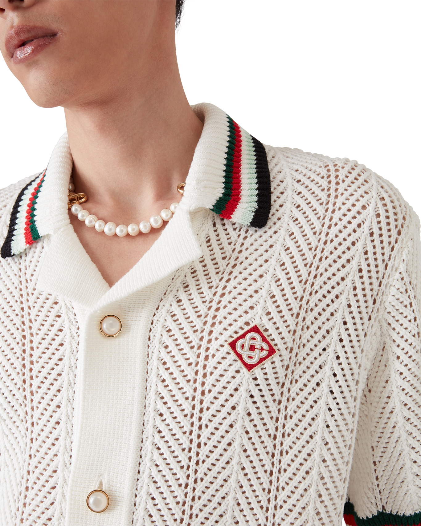 CASABLANCA  - Chemise à crochet "Montagne ondulée"