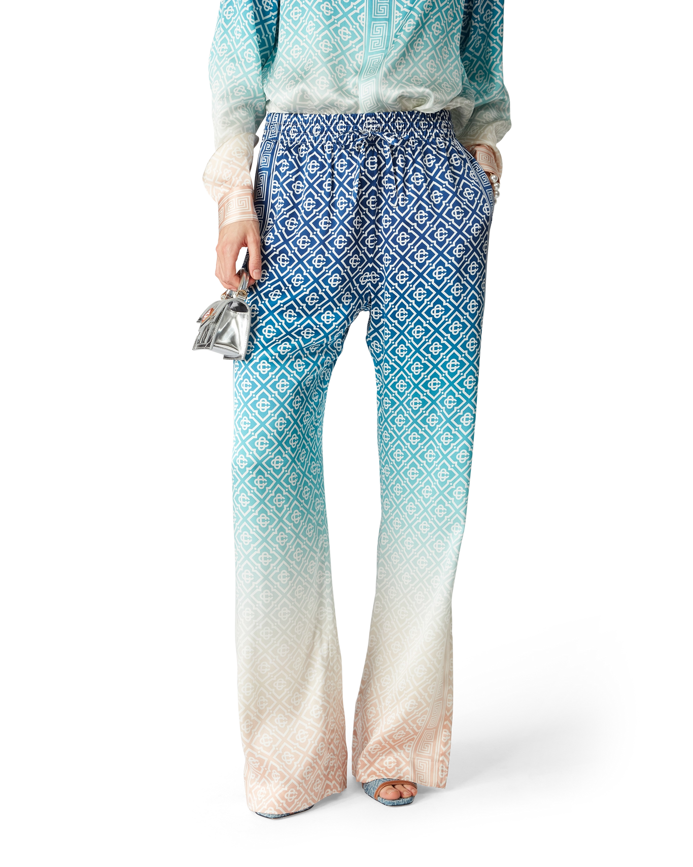 CASABLANCA - Pantalon dégradé jacquard