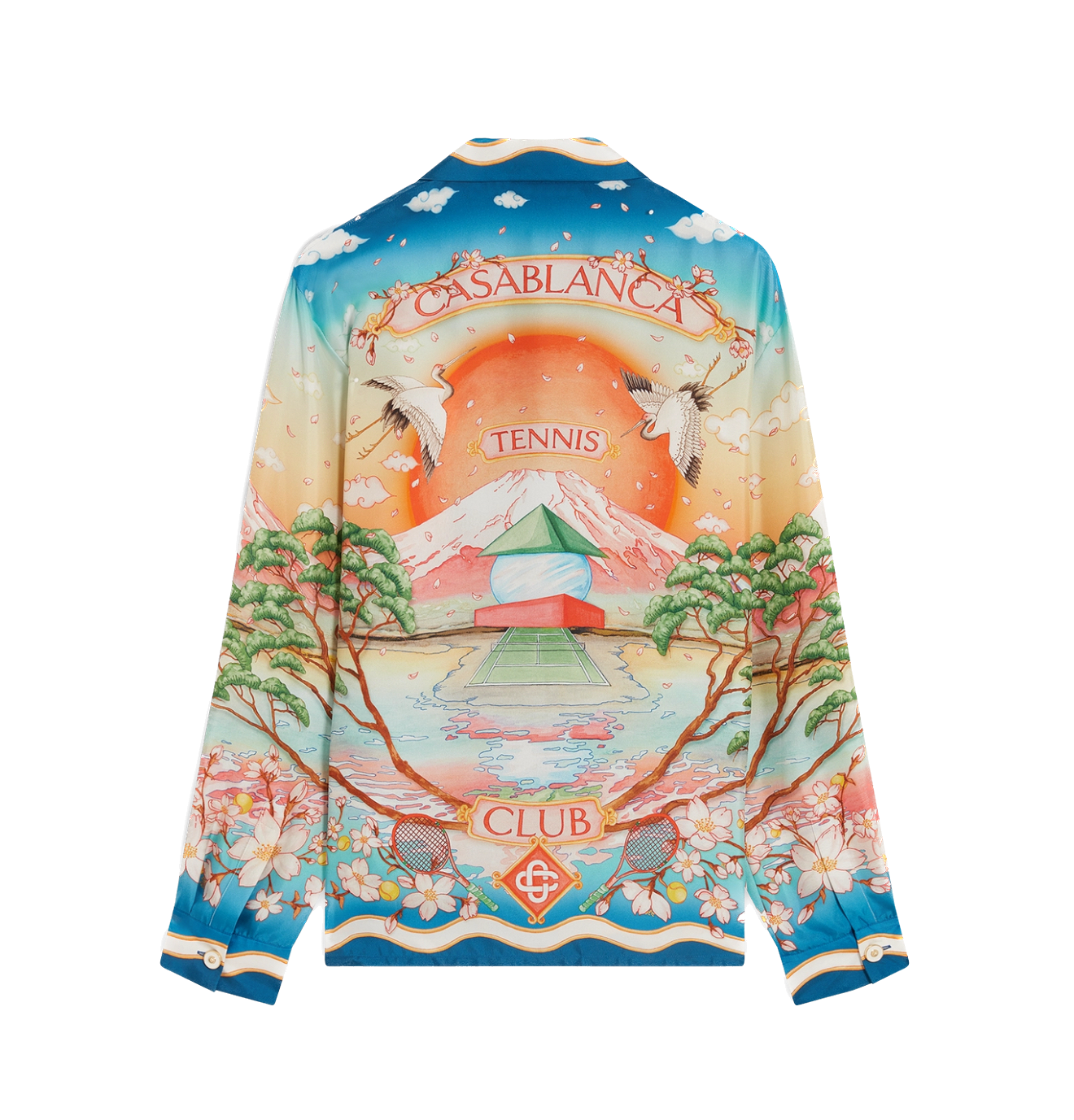 CASABLANCA - Chemise en soie Tennis Club
