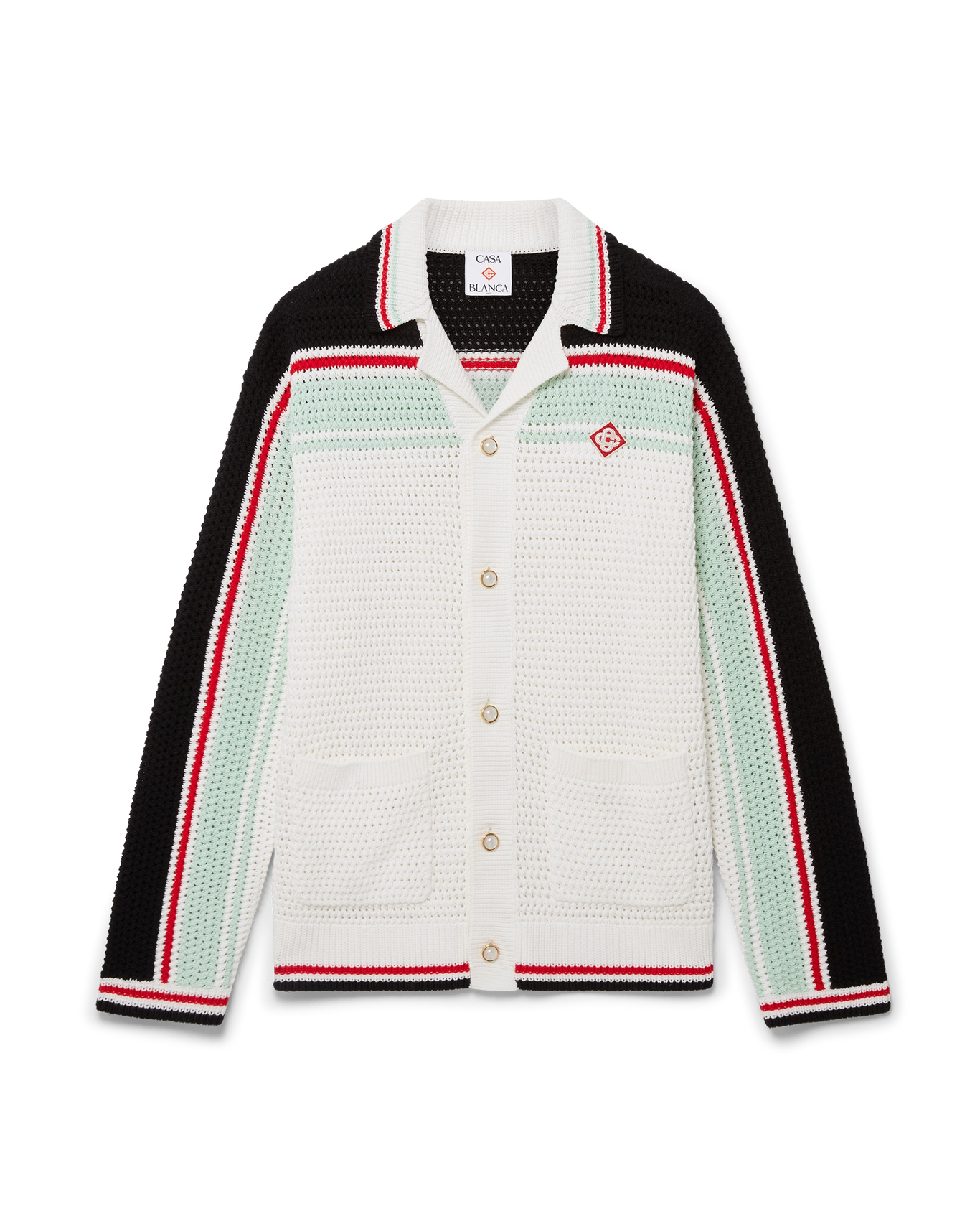 CASABLANCA - Cotton Tennis Crochet Shacket