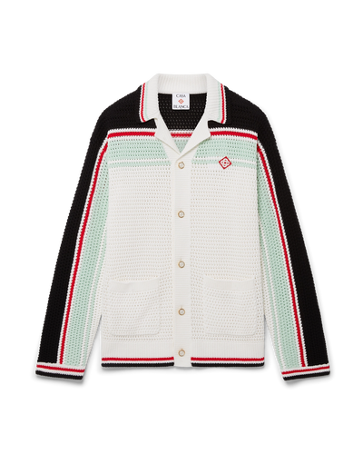 CASABLANCA - Cotton Tennis Crochet Shacket