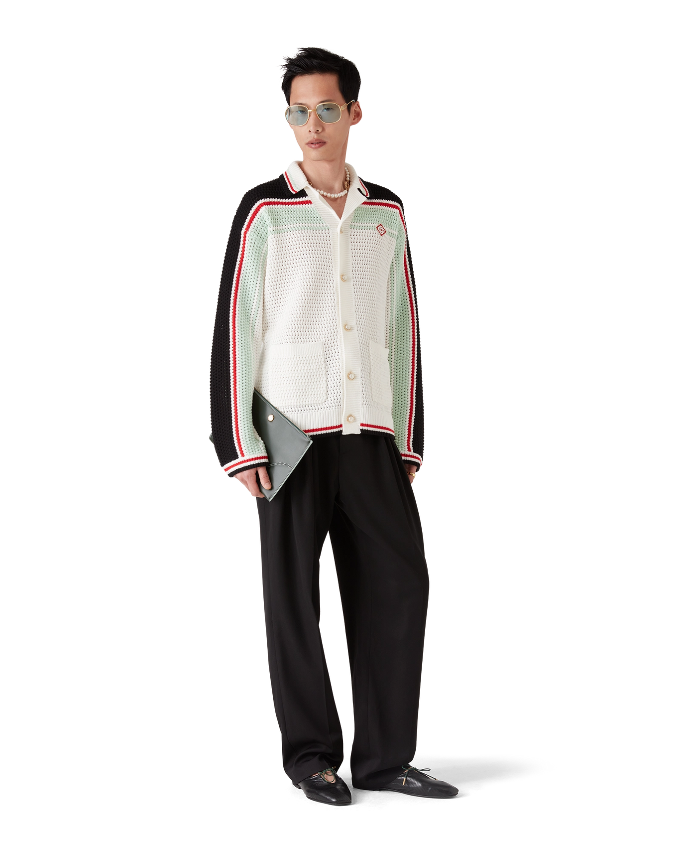 CASABLANCA - Cotton Tennis Crochet Shacket