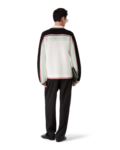 CASABLANCA - Cotton Tennis Crochet Shacket
