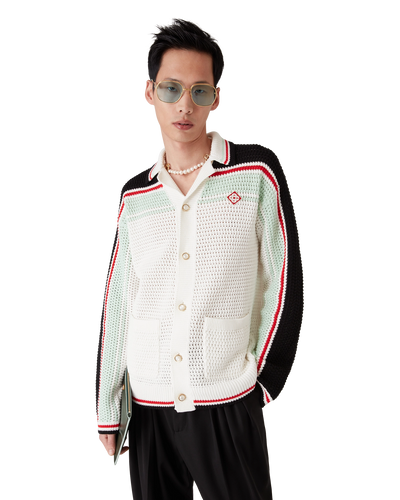 CASABLANCA - Cotton Tennis Crochet Shacket