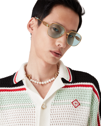 CASABLANCA - Cotton Tennis Crochet Shacket