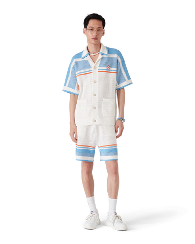 CASABLANCA - Cotton Tennis Crochet Shirt