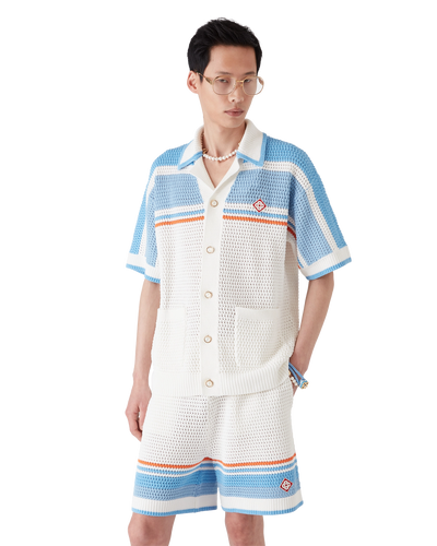 CASABLANCA - Cotton Tennis Crochet Shirt