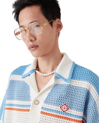 CASABLANCA - Cotton Tennis Crochet Shirt