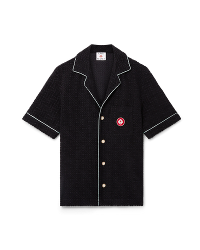 CASABLANCA - Monogram Jacquard Towelling Short Sleeve Shirt