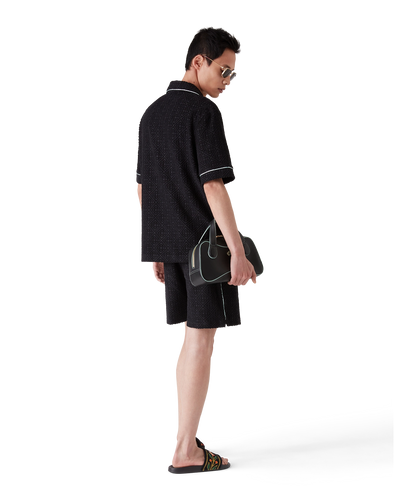 CASABLANCA - Monogram Jacquard Towelling Short Sleeve Shirt