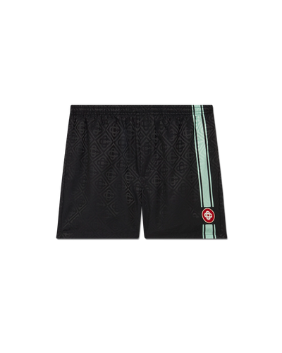 CASABLANCA - Monogram Jacquard Stripe Swim Shorts