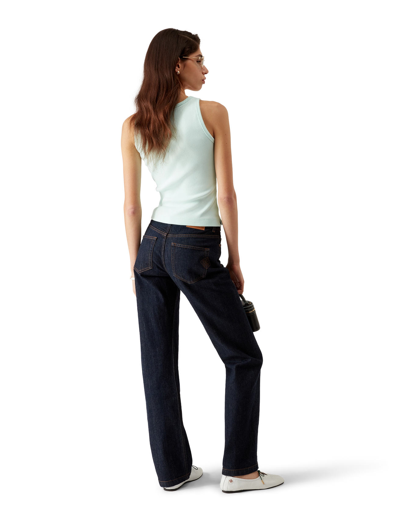 CASABLANCA - Ribbed Jersey Tank Top