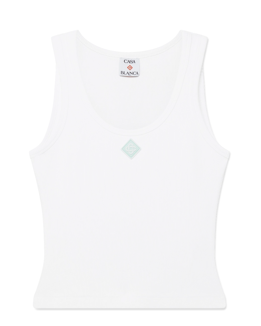 CASABLANCA - Ribbed Jersey Tank Top