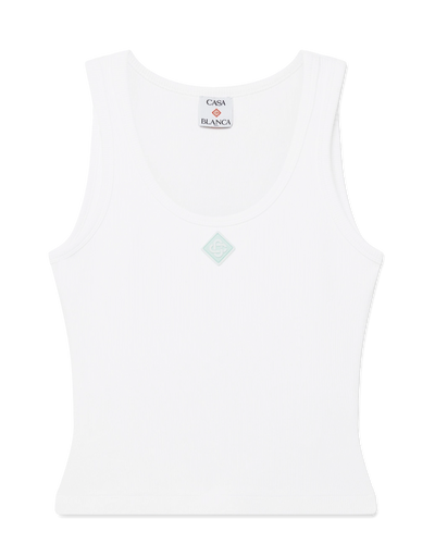 CASABLANCA - Ribbed Jersey Tank Top