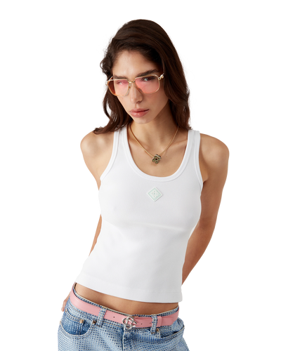 CASABLANCA - Ribbed Jersey Tank Top