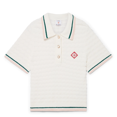 CASABLANCA - Cotton Bouclé Polo Shirt