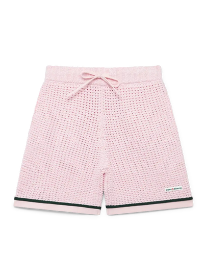 CASABLANCA - Cotton Mouliné Polo Shorts