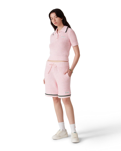 CASABLANCA - Cotton Mouliné Polo Shorts