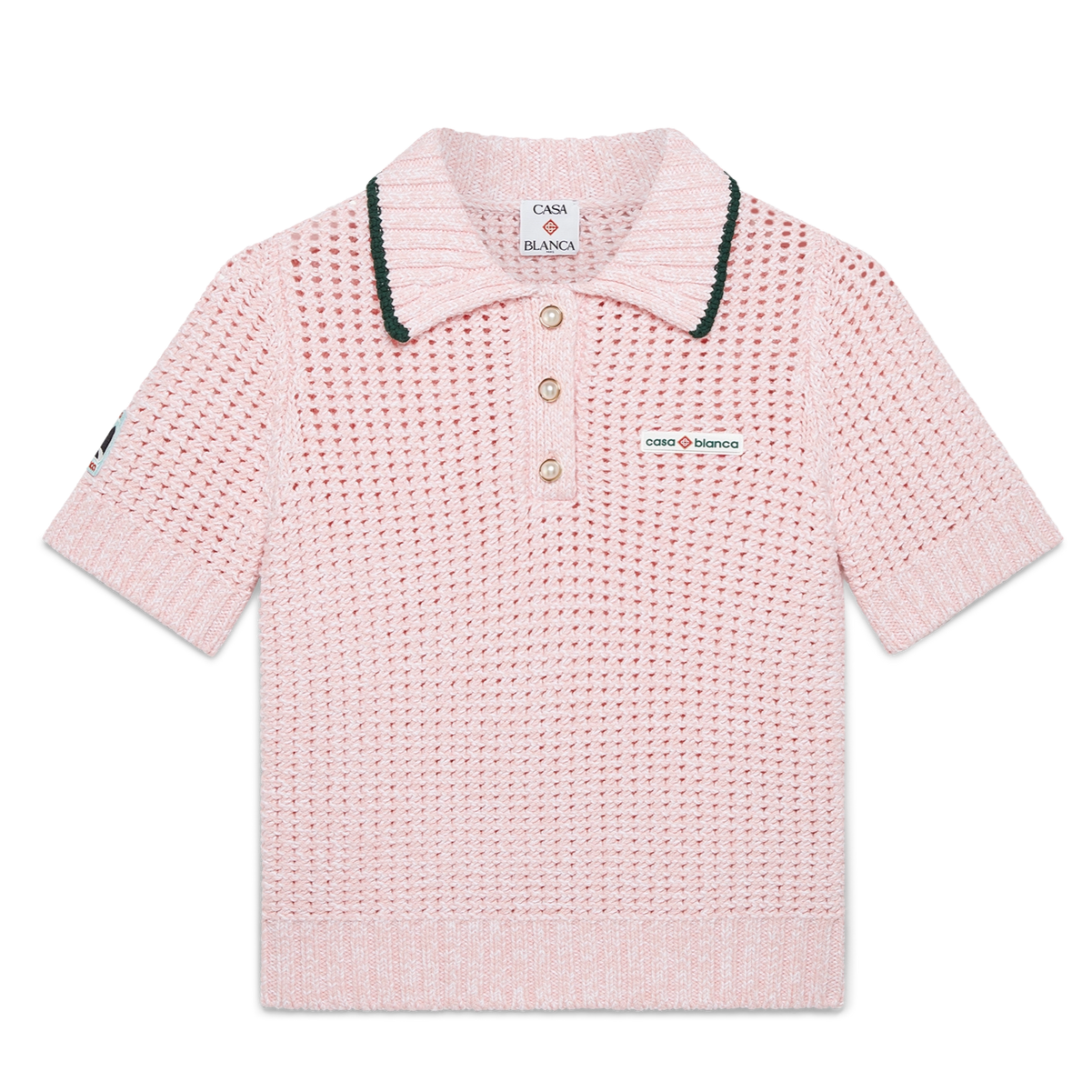 CASABLANCA - Cotton Mouliné Polo Shirt