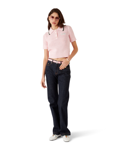 CASABLANCA - Cotton Mouliné Polo Shirt