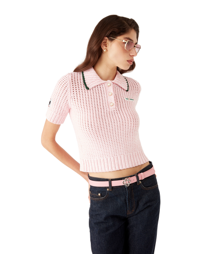 CASABLANCA - Cotton Mouliné Polo Shirt
