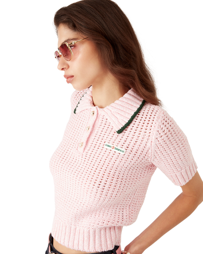 CASABLANCA - Cotton Mouliné Polo Shirt