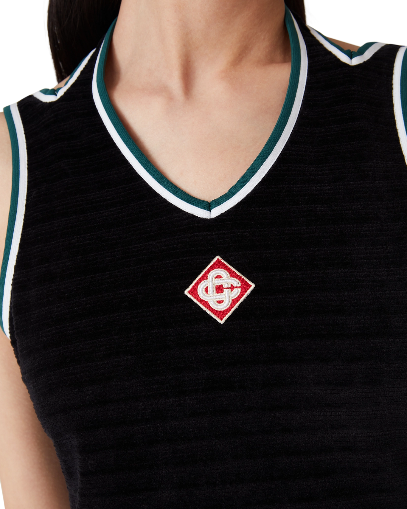CASABLANCA - Textured Velour Tennis Dress