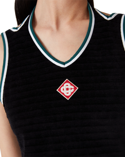 CASABLANCA - Textured Velour Tennis Dress