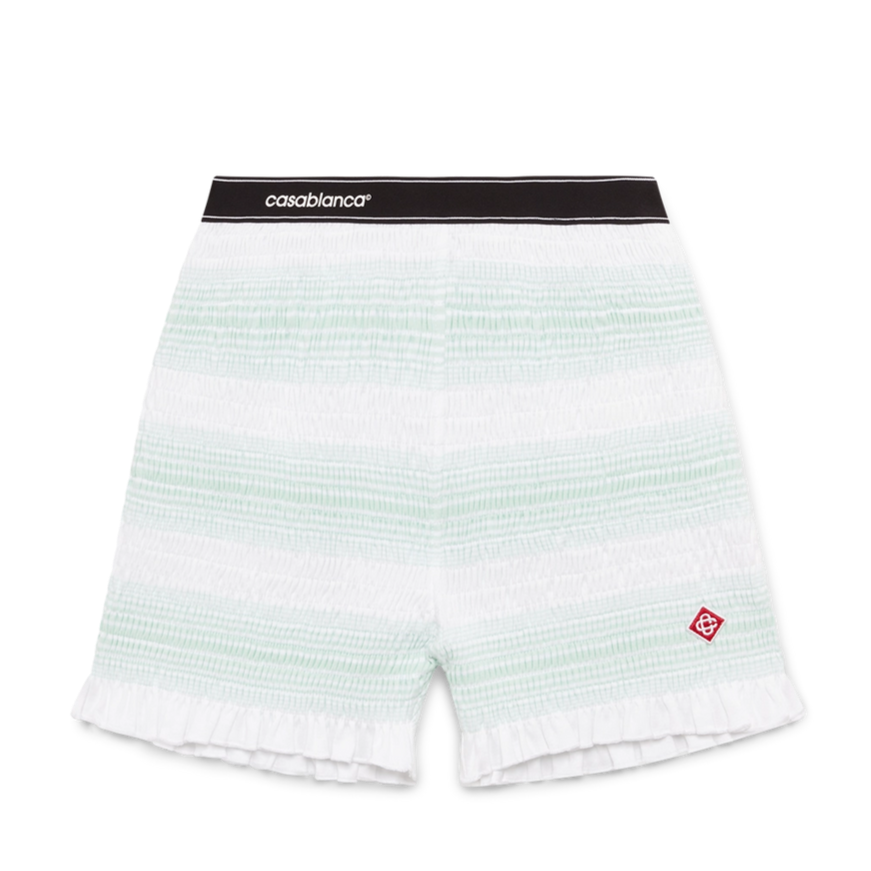 CASABLANCA - Stripe Shirred Shorts