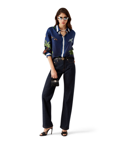 CASABLANCA - Surf Club Silk Long Sleeve Shirt