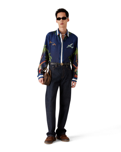 CASABLANCA - Surf Club Silk Long Sleeve Shirt