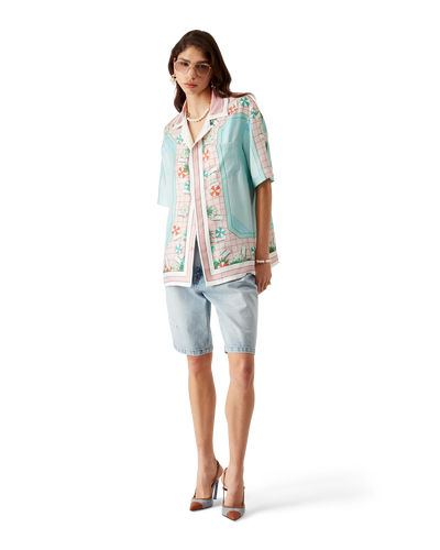 CASABLANCA - Copacabana Silk Short Sleeve Shirt