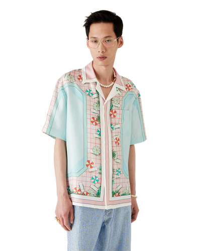 CASABLANCA - Copacabana Silk Short Sleeve Shirt