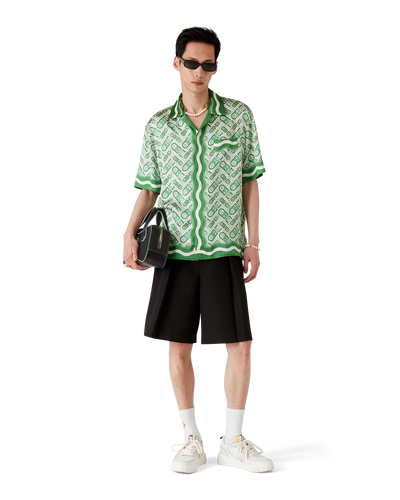 CASABLANCA - Ping Pong Silk Short Sleeve Shirt