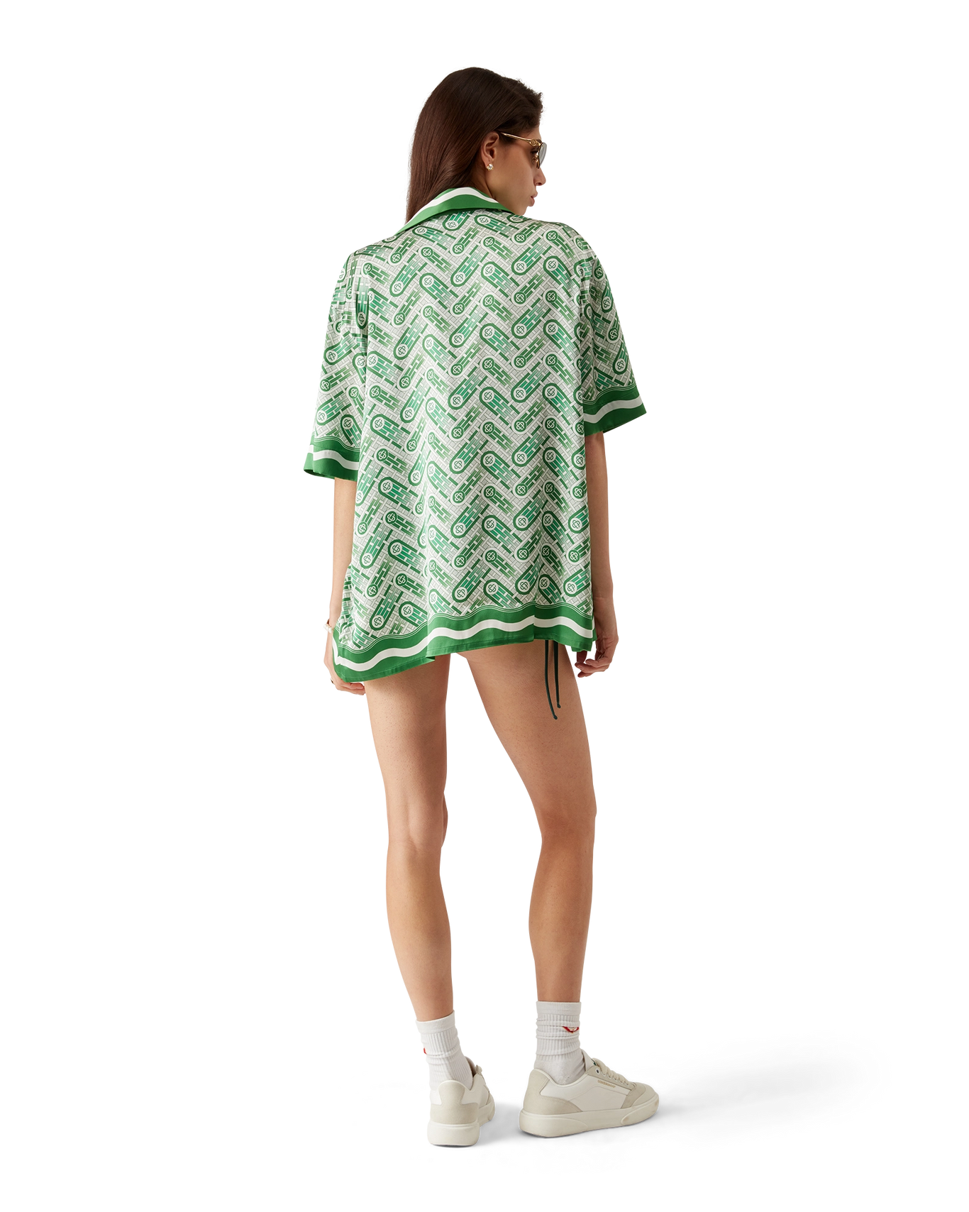 CASABLANCA - Ping Pong Silk Short Sleeve Shirt