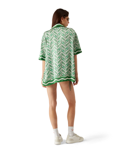 CASABLANCA - Ping Pong Silk Short Sleeve Shirt