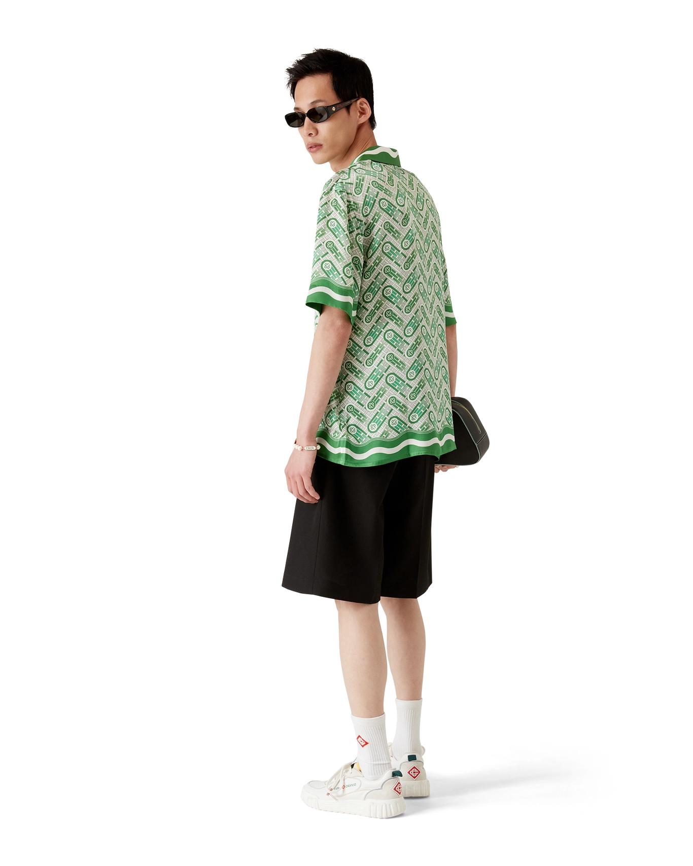 CASABLANCA - Ping Pong Silk Short Sleeve Shirt