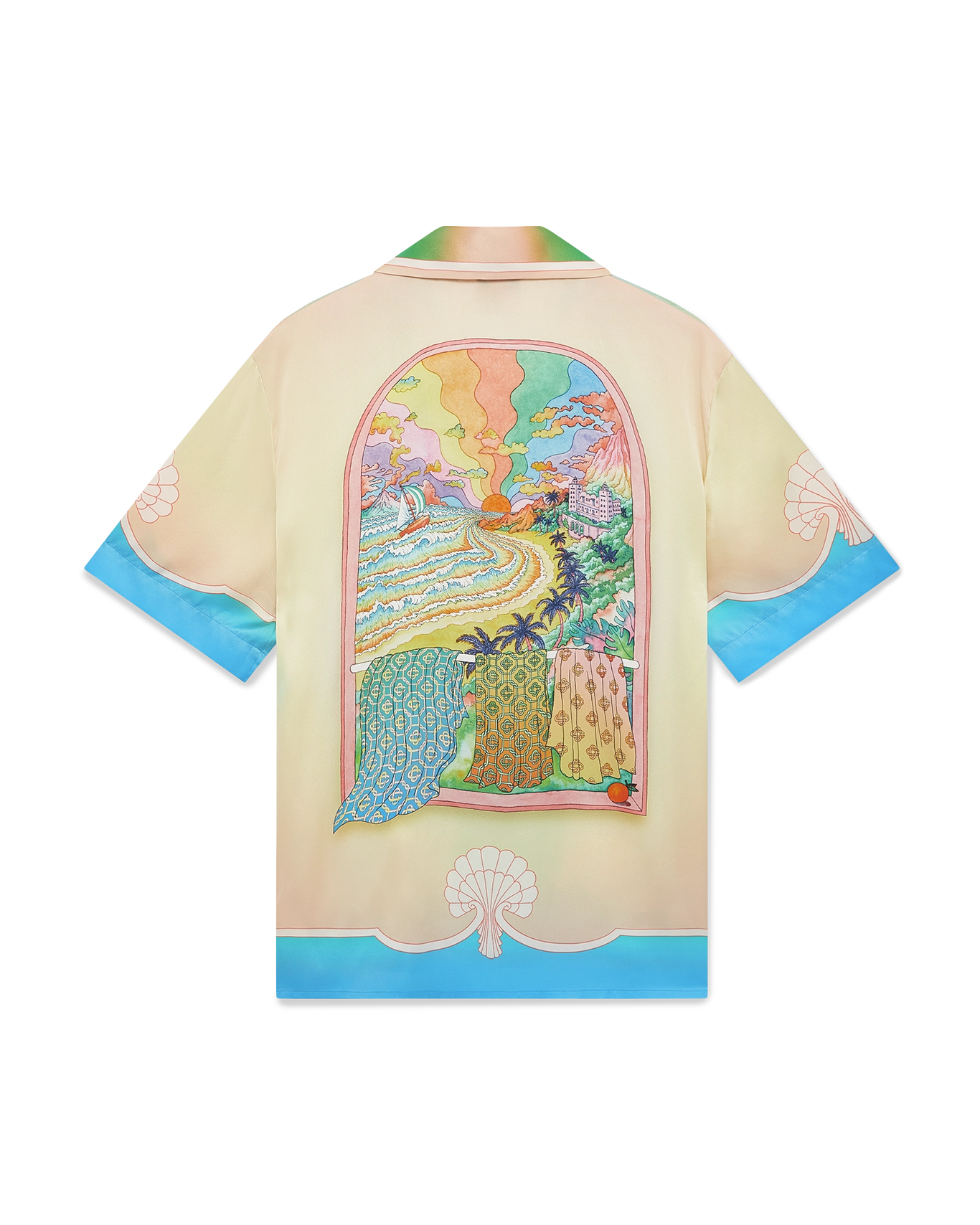 CASABLANCA - Lucid Dreams Silk Short Sleeve Shirt