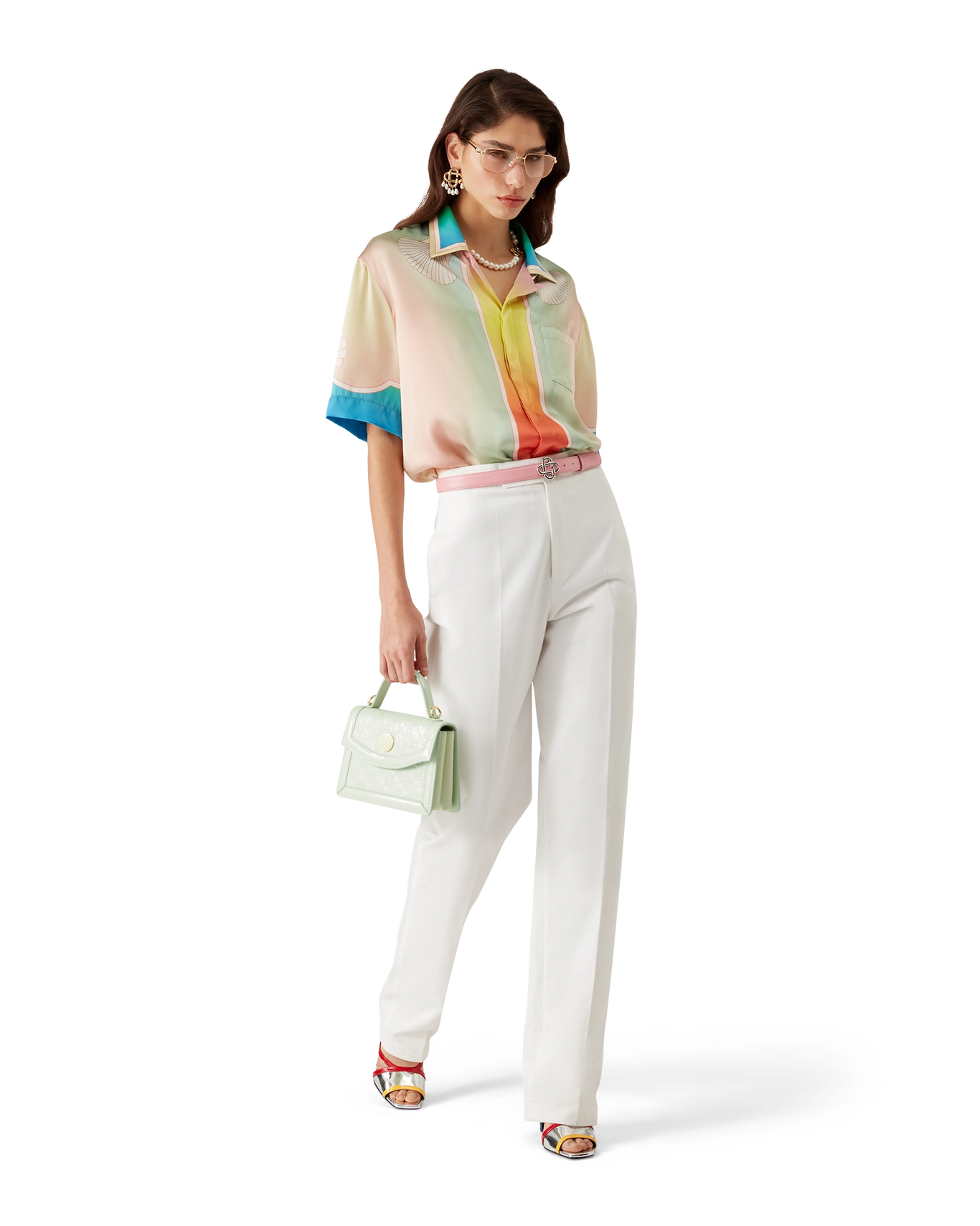 CASABLANCA - Lucid Dreams Silk Short Sleeve Shirt