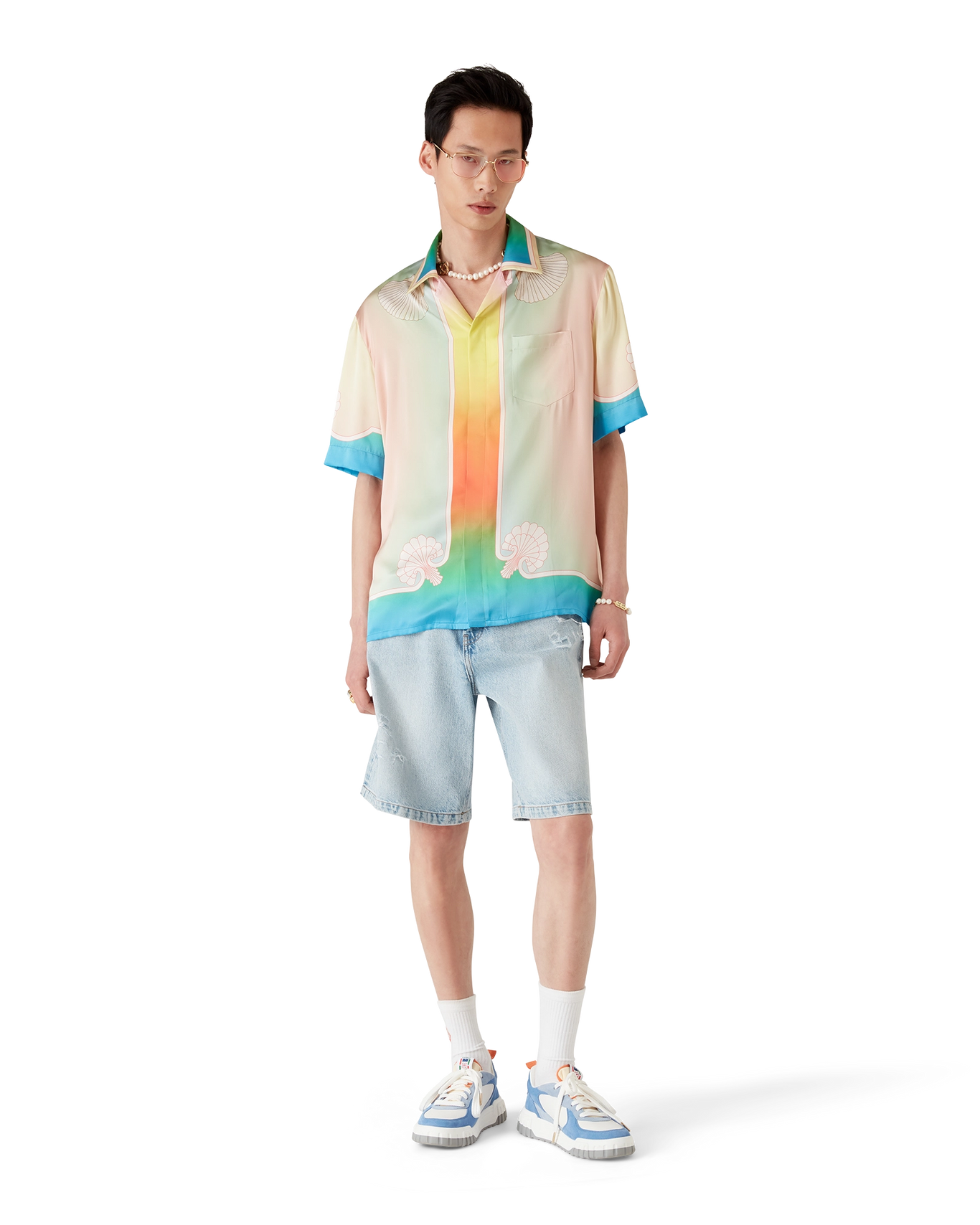 CASABLANCA - Lucid Dreams Silk Short Sleeve Shirt