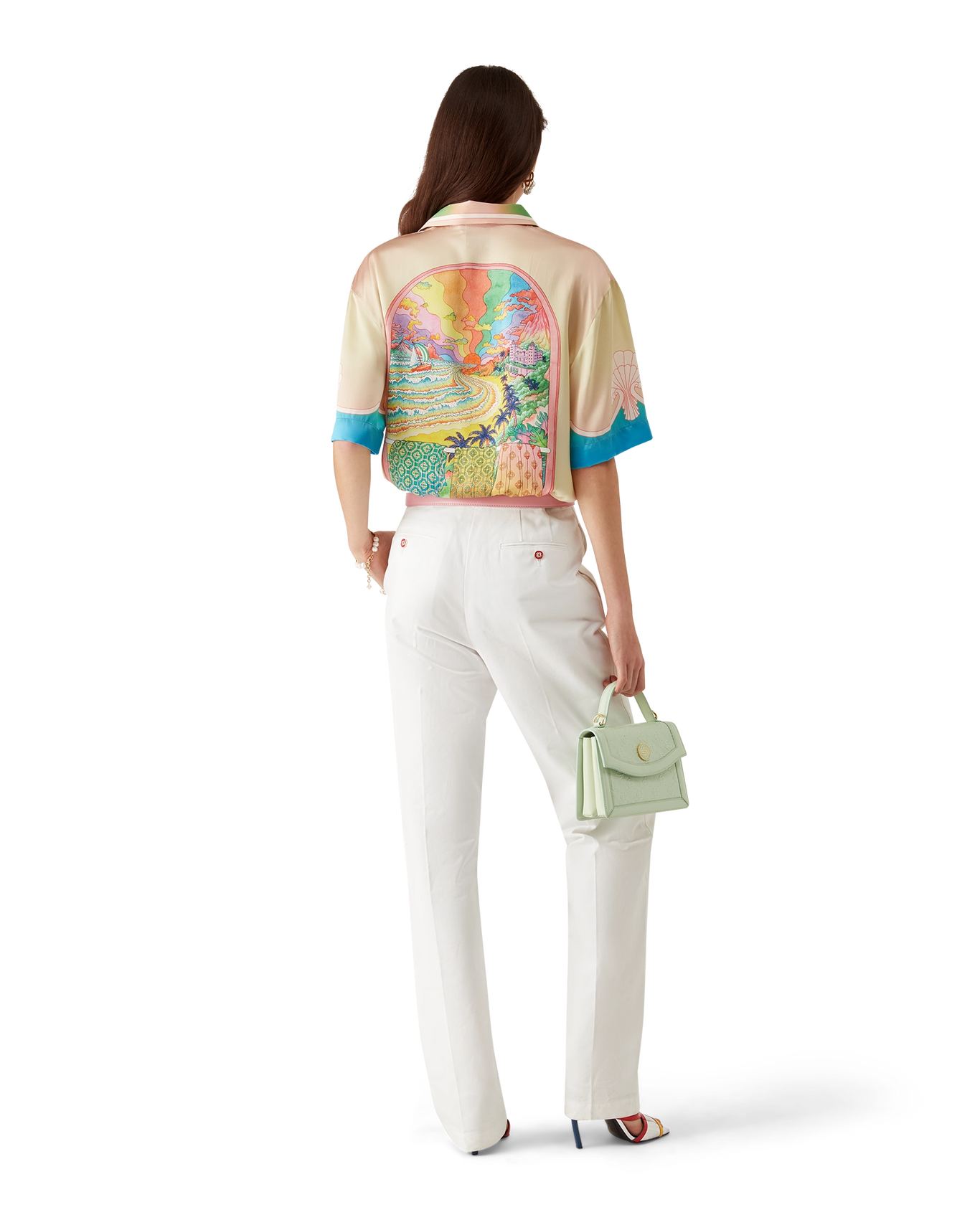 CASABLANCA - Lucid Dreams Silk Short Sleeve Shirt