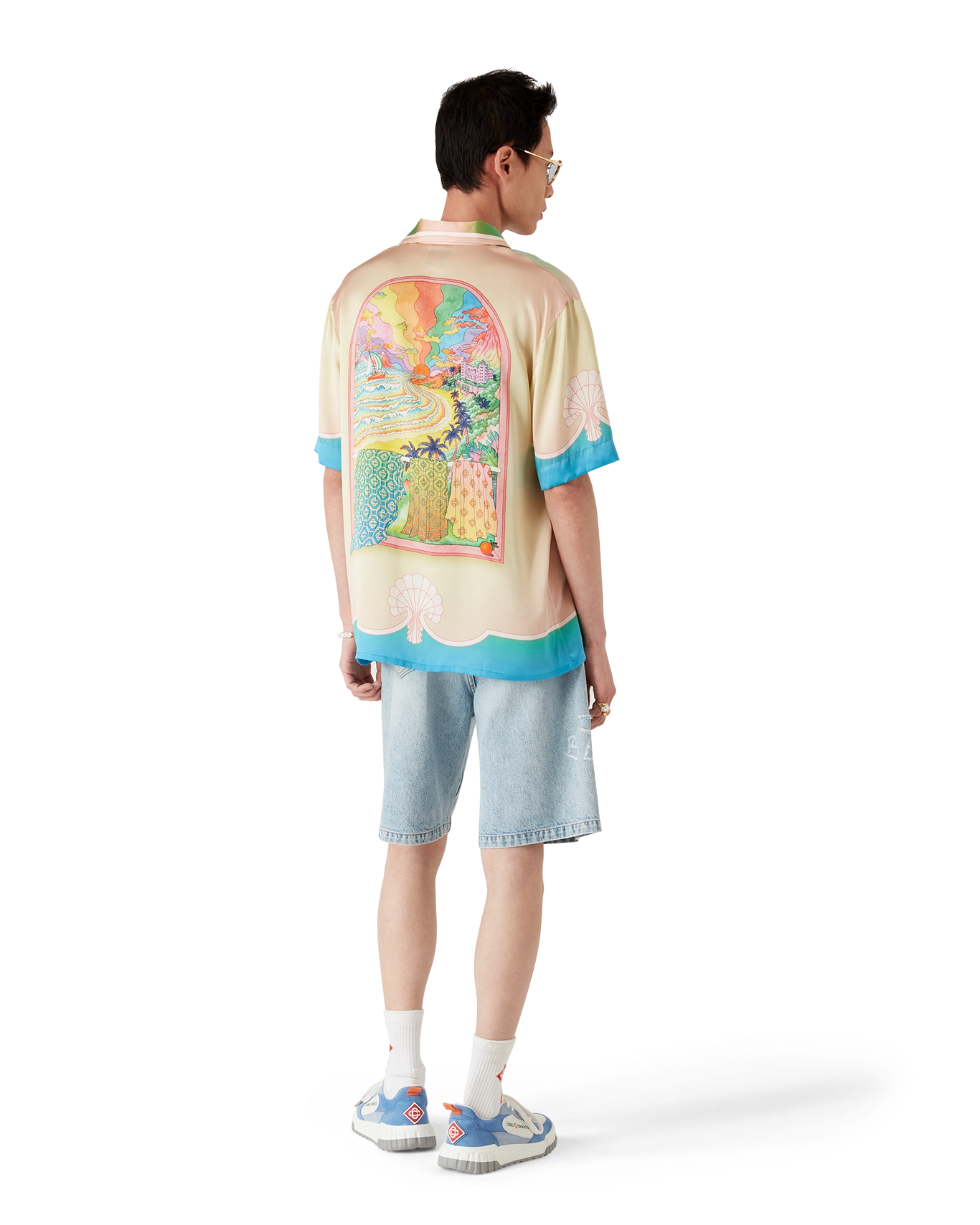 CASABLANCA - Lucid Dreams Silk Short Sleeve Shirt