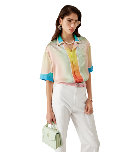 CASABLANCA - Lucid Dreams Silk Short Sleeve Shirt