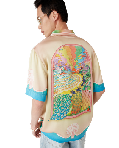 CASABLANCA - Lucid Dreams Silk Short Sleeve Shirt